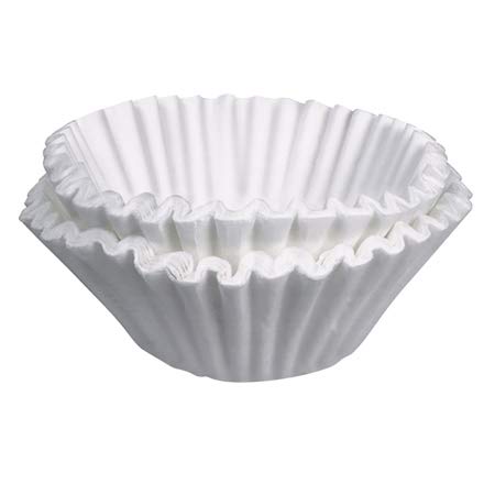 Product Cover Tupkee Commercial Large Coffee Filters - 12-Cup Coffee Filters, 500-count, White - Compatible with Wilbur Curtis, Bloomfield, Bunn Coffee Maker Filters