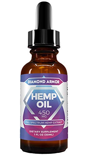 Product Cover Full Spectrum Hemp Seed Oil Drops - 450mg | Promotes Anxiety Relief, Reduces Stress & Chronic Pain, Anti-Inflammatory & Sleep Aid with Omega 3, 6 & 9 Oils | Zero THC CBD Cannabidiol - Mint Flavor