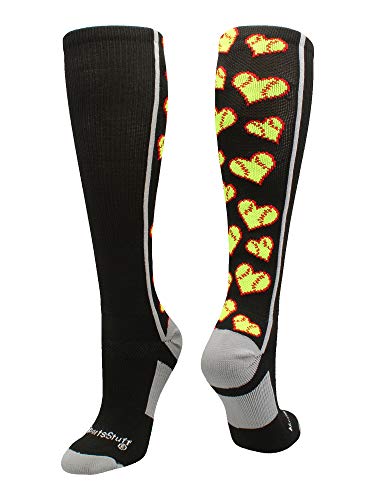 Product Cover MadSportsStuff Softball Socks with Love Softball Hearts