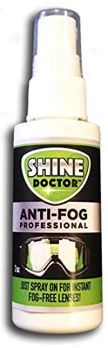 Product Cover Shine Doctor Anti Fog Spray 2 oz. Prevents Fogging of Goggles, Masks, Sunglasses, Eyeglasses, Hockey Shields, Binoculars & Scopes