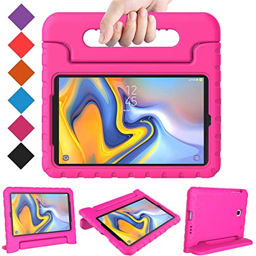 Product Cover BMOUO Kids Case for Samsung Galaxy Tab A 8.0 2018 SM-T387, Shockproof Light Weight Protective Handle Stand Kids Case for Galaxy Tab A 8.0 Inch 2018 Release SM-T387 - Rose