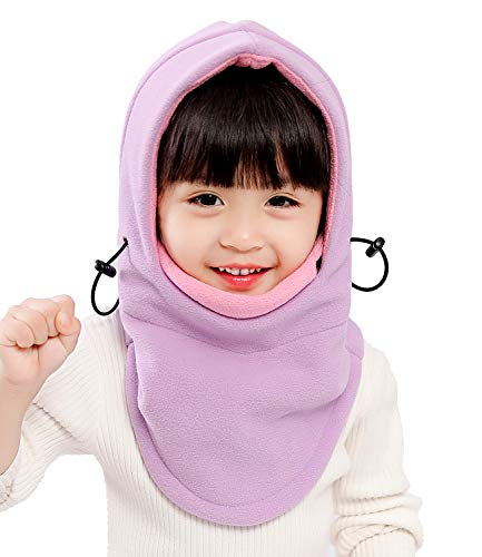 Product Cover Kids Winter Windproof Cap,Children's Double Warm Balaclava Face Mask for Cold Weather,Neck Warmer,Adjustable Full Face Cover