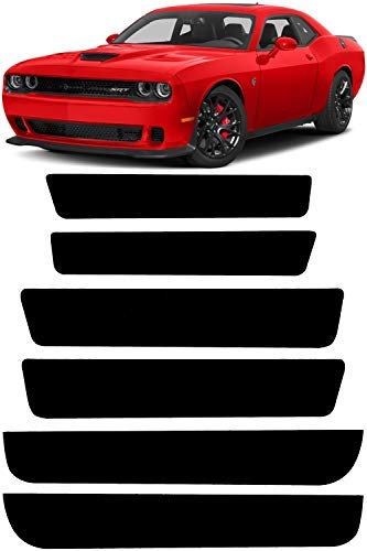 Product Cover REVION Autoworks 2015-2020 Dodge Challenger Side Marker Tint Kit | Precut Dark Black Smoke Vinyl Overlays for '15-'20 Dodge Challenger (NOT-WIDEBODY) | Dry Application Sidemarker Reflector Tint Film