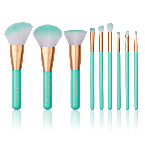Product Cover Docolor Makeup Brushes Set 9Pcs Premium Synthetic Kabuki Makeup Brushes for Foundation Powder Concealers Eye Face Blending Blush Kit