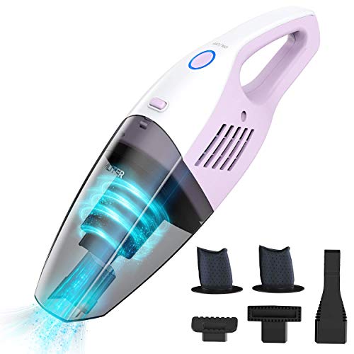 Product Cover Handheld Vacuum Cleaner Cordless 9000 PA High Power Car Vacuum with Strong Suction Portable Hand Held Vacuum Cleaner Rechargeable Wet Dry Vac Hand Vac with LED Light for Home Pets Hair Cleaning 