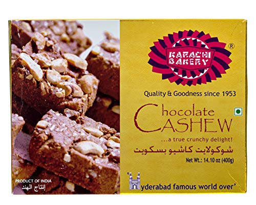 Product Cover Karachi Bakery-Chocolate Cashew biscuits 14.10 oz (400 g) indian snacks, cookies, biscuits
