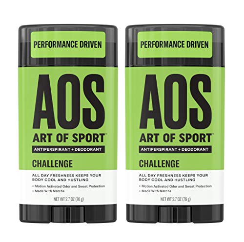 Product Cover Art of Sport Men's Antiperspirant Deodorant Stick (2-Pack), Challenge Scent, Athlete-Ready Formula with Matcha, 2.7 oz
