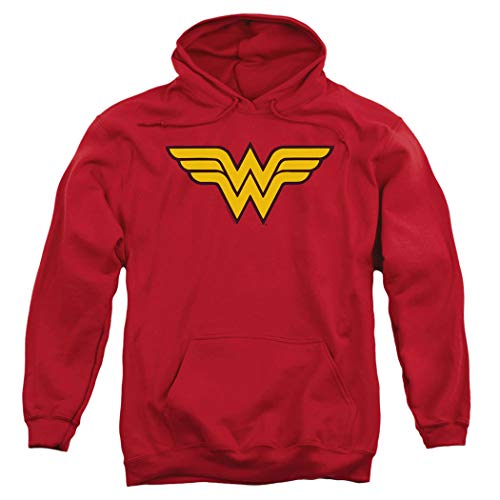 Product Cover Wonder Woman Logo DC Comics Pullover Hoodie Sweatshirt & Stickers