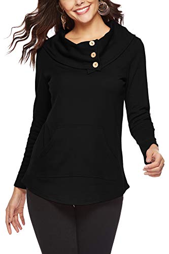 Product Cover titame Womens Casual Work Long Sleeve Comfy Pullover Tunic Sweatshirts for Leggings
