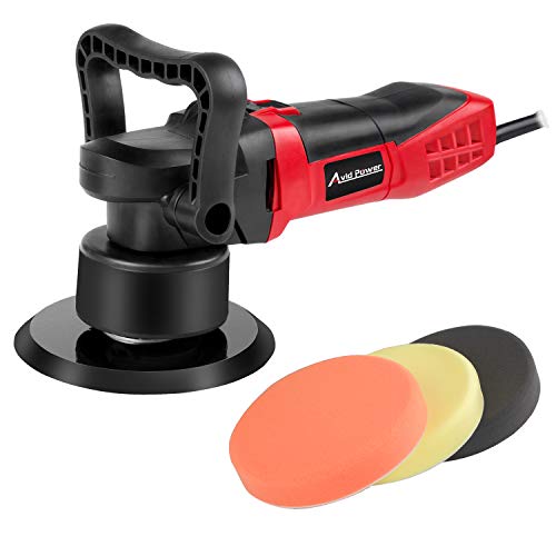 Product Cover Avid Power Polisher, 6-inch Dual Action Random Orbital Car Buffer Polisher Waxer with Variable Speed, 3 Foam Pads for Car Polishing and Waxing, AEP127