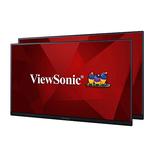 Product Cover ViewSonic VA2456-MHD_H2 Frameless Dual Pack Head-Only 1080p IPS Monitors with HDMI DisplayPort and VGA for Home and Office