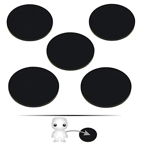 Product Cover LITKO Pop Culture Figure Stands, 2-inch Circle (5) (Black)