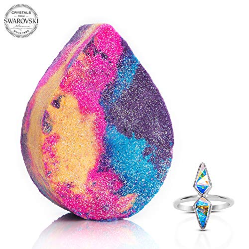 Product Cover Ring Size 8: Fragrant Jewels Unicorn Tears Bath Bomb with Collectible Ring (Size 5-10)