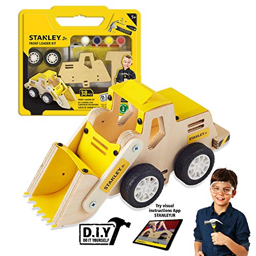 Product Cover Stanley Jr.. - Front Loader Kit, Medium Wood Building Kits Ages 5+ (OK032-Sy)