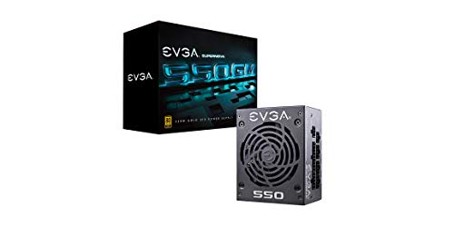 Product Cover EVGA Supernova 550 GM, 80 Plus Gold 550W, Fully Modular, ECO Mode with DBB Fan, 7 Year Warranty, Includes Power ON Self Tester, SFX Form Factor, Power Supply 123-GM-0550-Y1