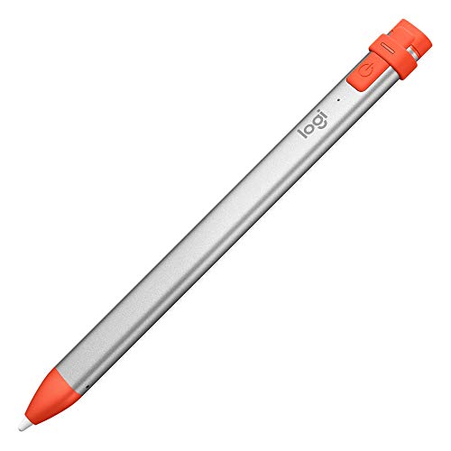 Product Cover Logitech Crayon Digital Pencil for iPad Pro 12.9-Inch (3rd Gen), iPad Pro 11-Inch, iPad (7th Gen), iPad (6th (Gen), iPad Air (3rd Gen), iPad Mini 5, iOS 12.2 and Above - (Orange)