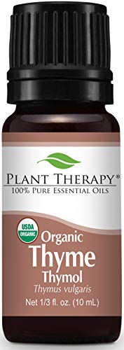 Product Cover Plant Therapy Thyme Thymol Organic Essential Oil 10 mL (1/3 oz) 100% Pure, Undiluted, Therapeutic Grade