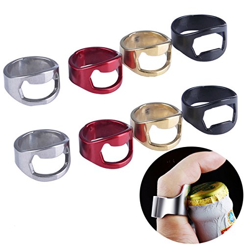 Product Cover Beer Bottle Opener,Stainless Steel Bottle Opener,Ring Bottle Opener Best Bottle Openers Pack of 22mm (8 pack)