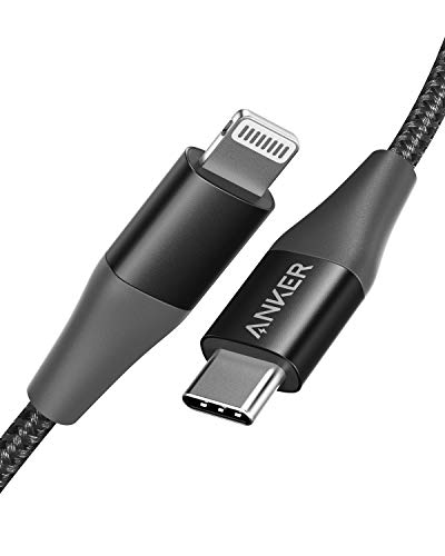 Product Cover Anker iPhone 11 Charger, USB C to Lightning Cable [3ft Apple Mfi Certified] Powerline+ II Nylon Braided Cable for iPhone 11/11 Pro/11 Pro Max/X/XS/XR/XS Max/8/8 Plus, Supports Power Delivery
