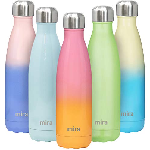 Product Cover MIRA 17 oz Stainless Steel Vacuum Insulated Water Bottle | Leak-Proof Double Walled Cola Shape Bottle | Keeps Drinks Cold for 24 Hours & Hot for 12 Hours | Star Fish