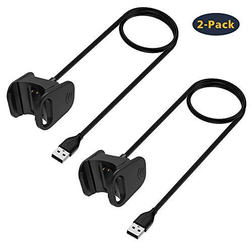 Product Cover KIMILAR 2 Pack Charger Compatible with Fitbit Charge 3, 3.3Ft Replacement USB Charging Cable Charging Cord with Cable Cradle Dock Compatible with Fitbit Charge 3 HR Fitness Tracker Smart Watch