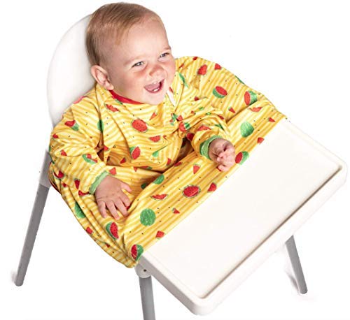Product Cover Weaning Bib, BIBaDO Baby Feeding Coverall Straps To Any Highchair, Ideal for BLW