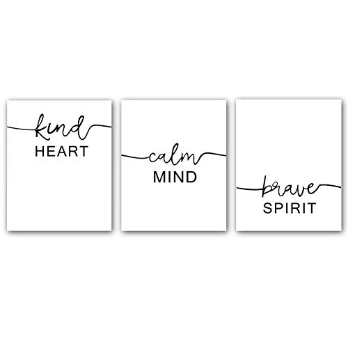Product Cover Motivational Words Typography Artwork Quotes and Saying Art Prints，Set of 3 Art Posters（8