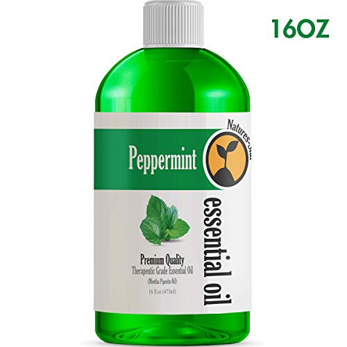 Product Cover 16oz - Bulk Size Peppermint Essential Oil (16 Ounce Bottle) - Therapeutic Grade Essential Oil - 16 Fl Oz - Amazon Vine