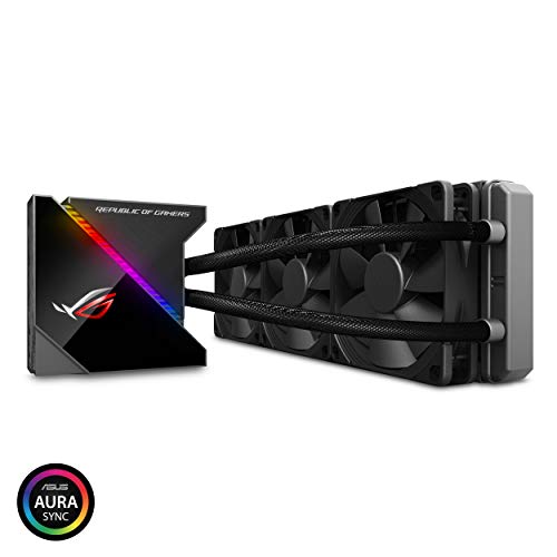 Product Cover ASUS ROG Ryujin 360 RGB AIO Liquid CPU Cooler 360mm Radiator (Three 120mm 4-pin Noctua iPPC PWM Fans) with LIVEDASH OLED Panel and FanXpert Controls