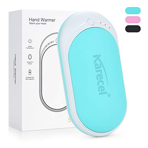 Product Cover Karecel Hand Warmers Rechargeable, Electric Hand Warmer Reusable 5200mAh Powerbank Portable USB Heater Battery Hot Pocket Warmer Heat Handwarmers, Cool Gifts for Men and Women in Cold Winter