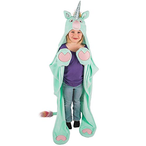 Product Cover Stardust Unicorn Blanket for Girls and Kids - Wearable and Hooded Fleece Blankets - Gifts by Wild Things