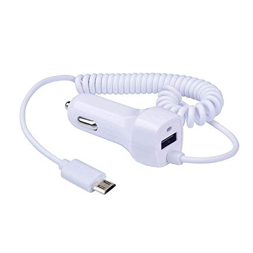 Product Cover Carhope Micro USB Car Charger, Ultra Rapid Retractable Dual-Port Micro USB Charger Adapter Samsung Galaxy S7 S6 S5 S4 S3 J7 Galaxy Tab Note 5 4 3 2 Google Nexus 7 Extra USB Port