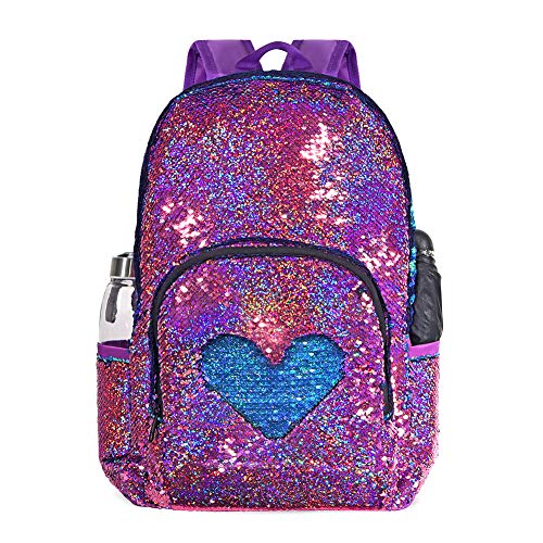 Product Cover Sequin Backpack Glitter Bag for Girls Teen Student School Bags Kids Bookbags Casual Daypack