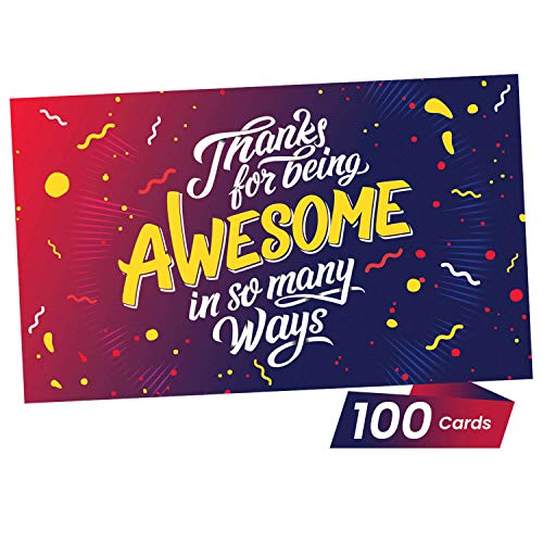 Product Cover Thank You Appreciation Gifts Cards - You Are Awesome Recognition, Encouragement and Kindness Notes for Employees, Teachers, Staff, Graduation, Friends, Family, Co-Workers - Box of 100