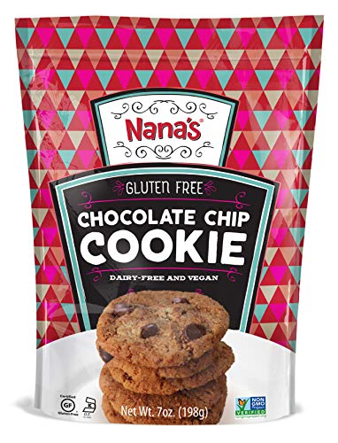 Product Cover Nana's Gluten Free Chocolate Chip Cookies | Vegan, Dairy Free, Nut Free, Non GMO, Preservative Free, 7 oz