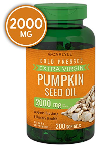 Product Cover Carlyle Pumpkin Seed Oil 2000 mg 200 Softgel Capsules | Cold Pressed, Extra Virgin | Non-GMO, Gluten Free