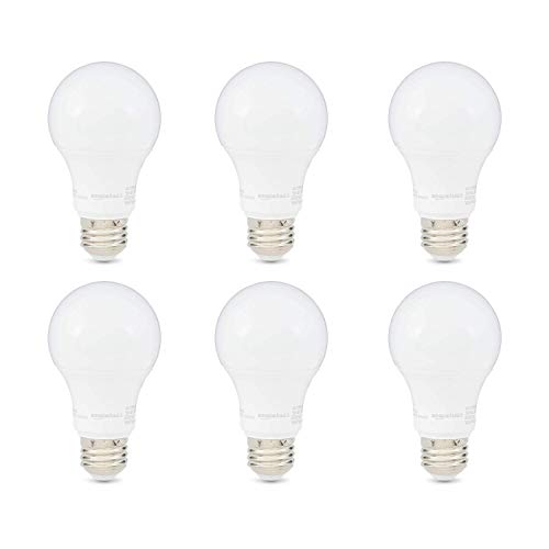 Product Cover AmazonBasics 40W Equivalent, Daylight, Dimmable, 10,000 Hour Lifetime, A19 LED Light Bulb | 6-Pack