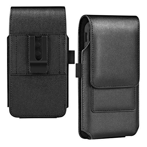 Product Cover BECPLT Galaxy Note 9 Holster Case, Galaxy Note 10 Plus 5G Belt Clip Case, Leather Belt Holster Pouch Case with Card Holder for Samsung Galaxy S10 Plus S9 Plus S8 Plus/Moto E5 Plus (Fit w/thin Case on)