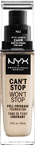 Product Cover NYX PROFESSIONAL MAKEUP Can't Stop Won't Stop Full Coverage Foundation Makeup, Pale, 1 Fl Oz
