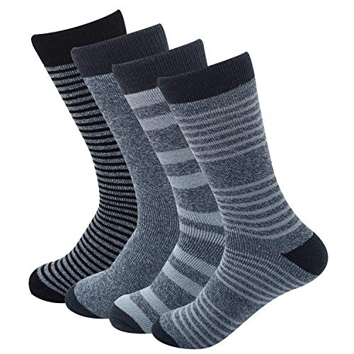 Product Cover Sock Amazing Stylish Men's 4 Pairs Thermal Socks for Winter Extreme Cold Weather Thick Crew Boot Socks