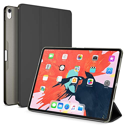 Product Cover Maxboost iPad Pro 12.9 Case, Designed for iPad 12.9 Inch 2018 3rd Gen ONLY Translucent Matte Frosted Hybrid Smart Case Auto Sleep/Wake,Trifold Magnetic Stand (NOT Support Apple Pencil Charging)