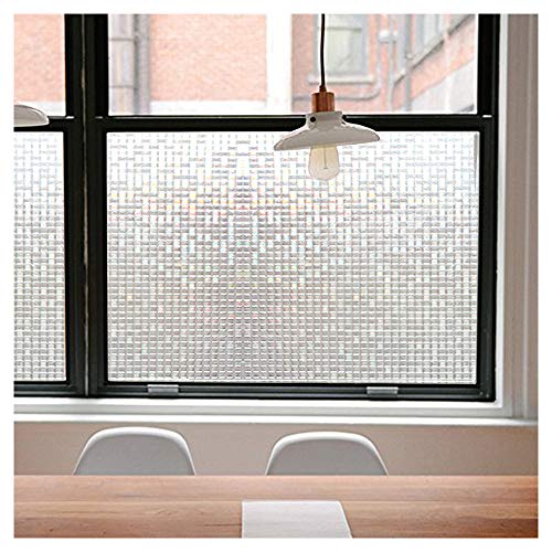 Product Cover Privacy Window Films, Translucent Glass Tint Static Cling Treatment Reflects Rainbow Effect with Sunlight - Home Security and Decorative, Heat Control, UV Prevention (Crystal Mosaic, 17.7x78.7 Inches)