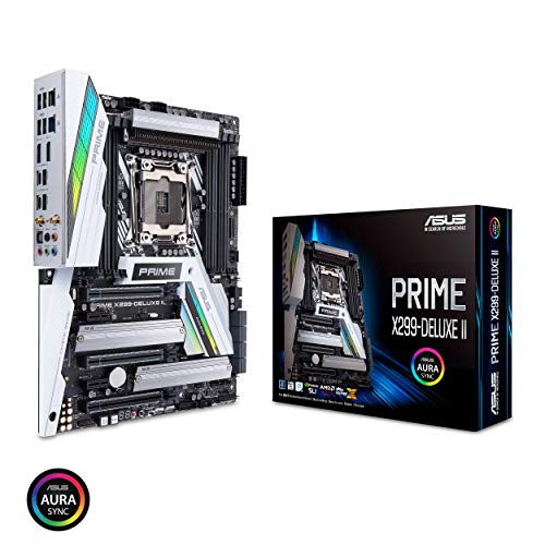 Product Cover ASUS Prime X299-Deluxe II X299 Motherboard LGA2066 (Intel Core X-Series) ATX DDR4 M.2 U.2 Thunderbolt 3 USB 3.1 with Dual Gigabit LAN and 802.11AC WiFi