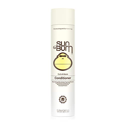 Product Cover Sun Bum Curls & Waves Conditioner | Vegan and Cruelty Free Moisturizing Hair Treatment for Wavy and Curly Hair | 10 oz