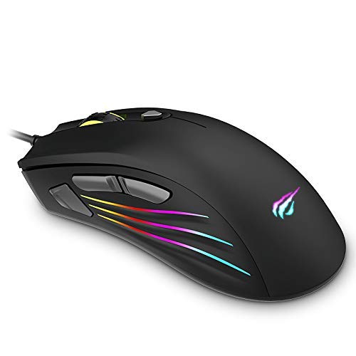 Product Cover HAVIT RGB Gaming Mouse 7200DPI Programmable LED Computer Mice Wired USB for Windows PC Gamer Desktop Laptop (HV-MS762)