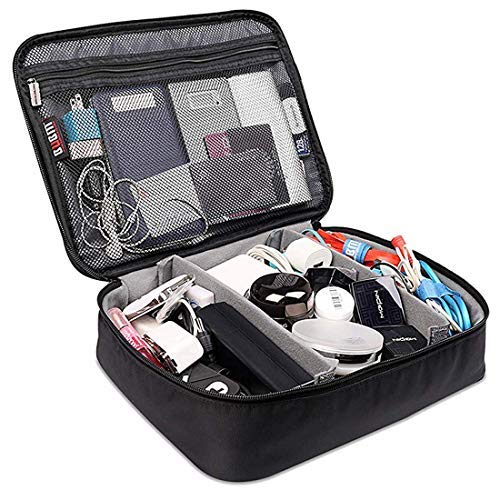 Product Cover BUBM Big 12' Electronics Travel Organizer Bag Hard Drive Handbag for ipad pro Various USB, Phone, Cable Accessories