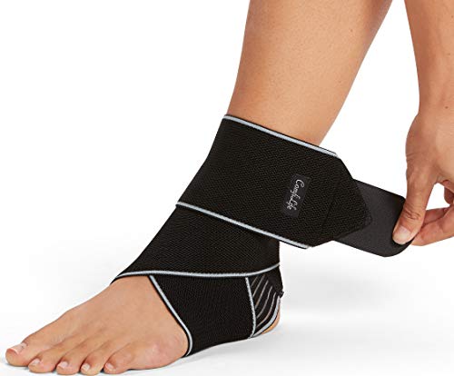 Product Cover ComfiLife Ankle Brace for Men & Women - Adjustable Compression Ankle Support Wrap - Perfect Ankle Sleeve for Plantar Fasciitis, Achilles Tendon, Minor Sprains, Sports - Breathable, One Size Fits All