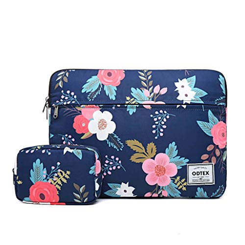 Product Cover ODTEX Laptop Sleeve 14 inch 15 inch Laptop Case with Small Bag Water-Resistant and Shockproof Protective Case for HP Microsoft Surface MacBook Dell Samsung Toshiba Lenovo Acer Chromebook Tablet-Navy