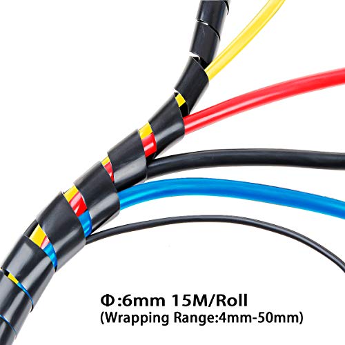 Product Cover XHF 6mm(Wrapping Range:4mm-50mm) Spiral Cable Wrap 1/4