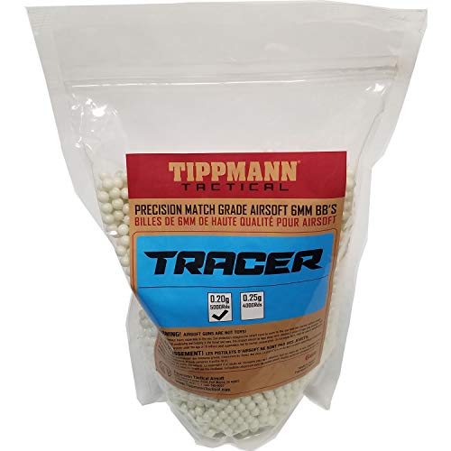 Product Cover Tippmann Tracer Precision Match Grade 6mm Airsoft BB's Light Green (.20g / 5000 BB's)